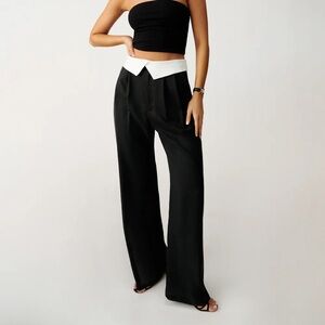 Reformation Stevie Pant Black - Size 8